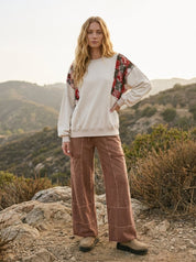 Marlow Mixed Print Washed Terry Pullover - Westly