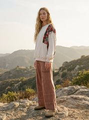 Marlow Mixed Print Washed Terry Pullover - Westly
