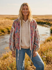 Mason Garden Floral Quilted Zip-Up Jacket - Westly
