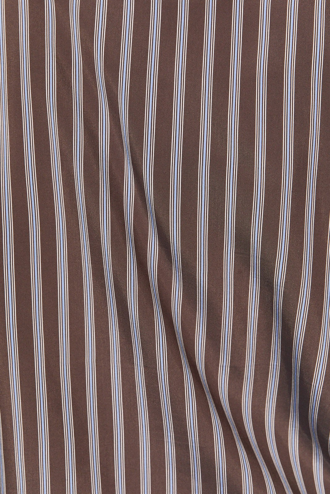 Mavis Striped Ruched Hem Shirt - Charcoal Multi Stripe