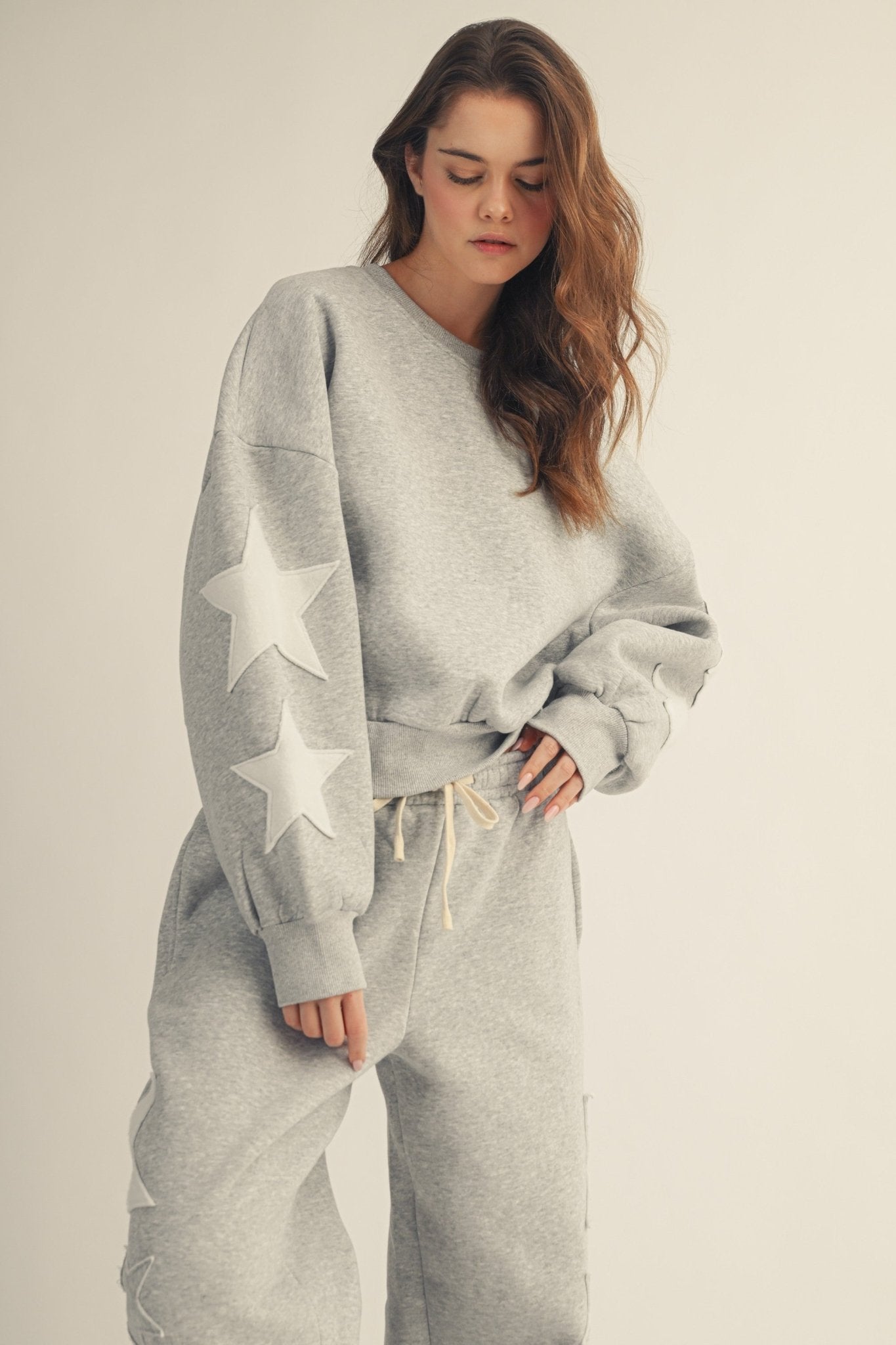 Maya Star Accenet Relaxed Sweatshirt - Westly