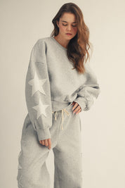 Maya Star Accenet Relaxed Sweatshirt - Westly
