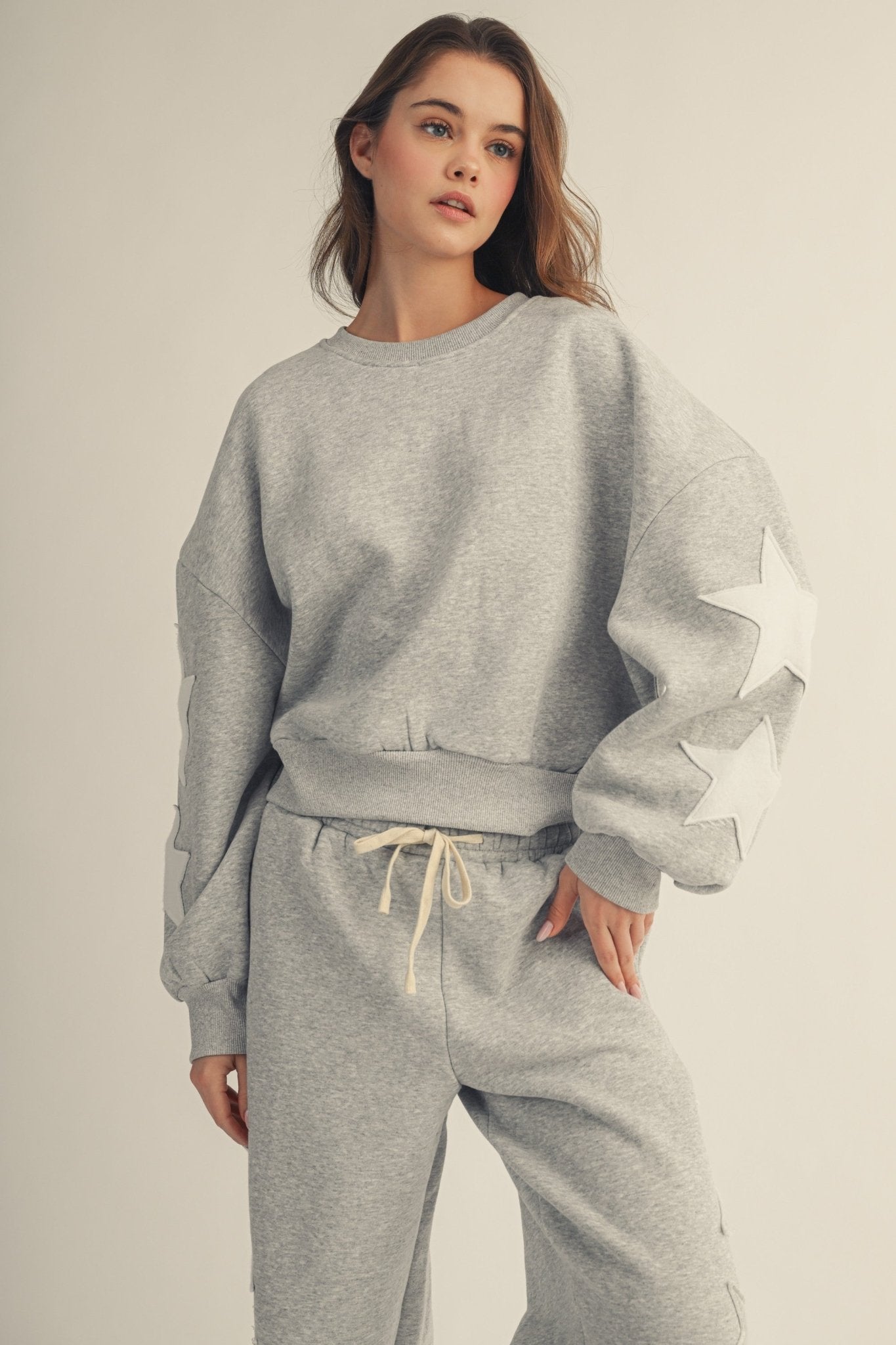 Maya Star Accenet Relaxed Sweatshirt - Westly
