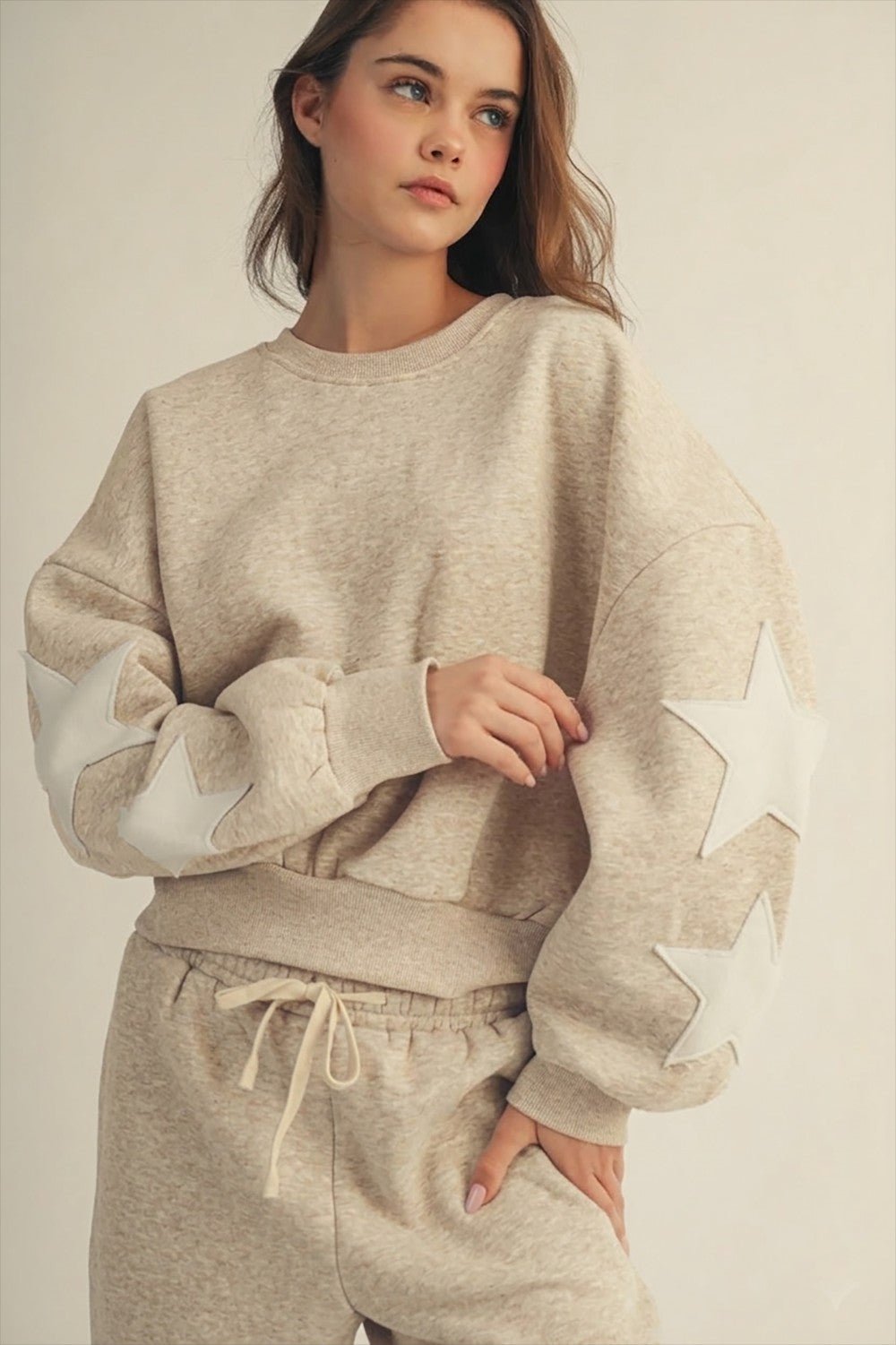 Maya Star Accenet Relaxed Sweatshirt - Westly