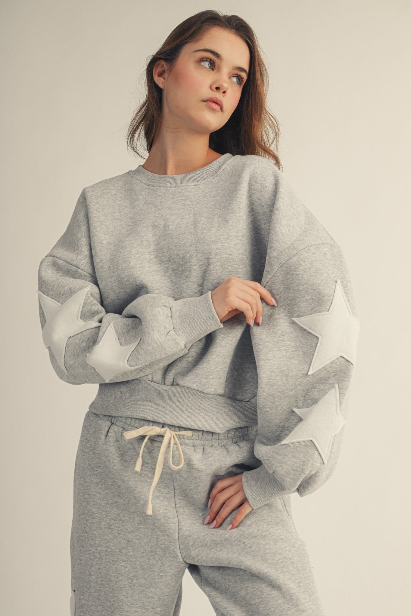 Maya Star Accenet Relaxed Sweatshirt - Westly