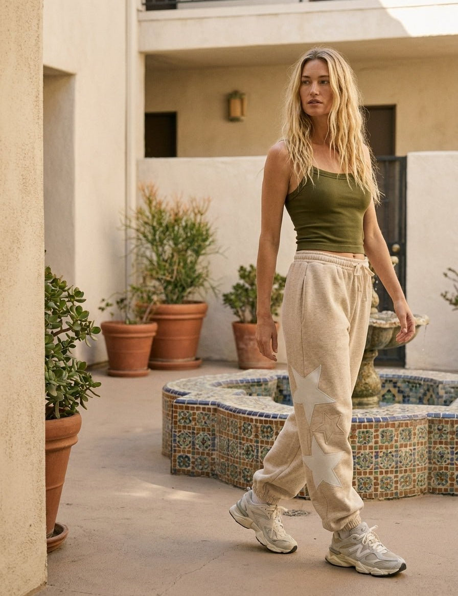 Maya Star Accent Jogger Pants - Westly