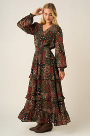 Meadowbook Floral Tiered Maxi Dress - Westly