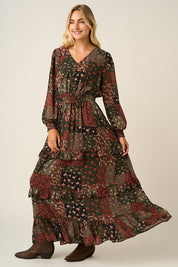 Meadowbook Floral Tiered Maxi Dress - Westly