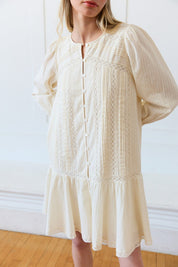 Meadowlight Lace Pintuck Tiered Tunic Dress - Westly