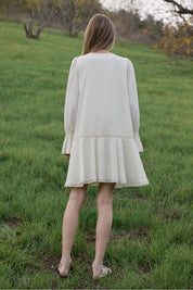 Meadowlight Lace Pintuck Tiered Tunic Dress - Westly