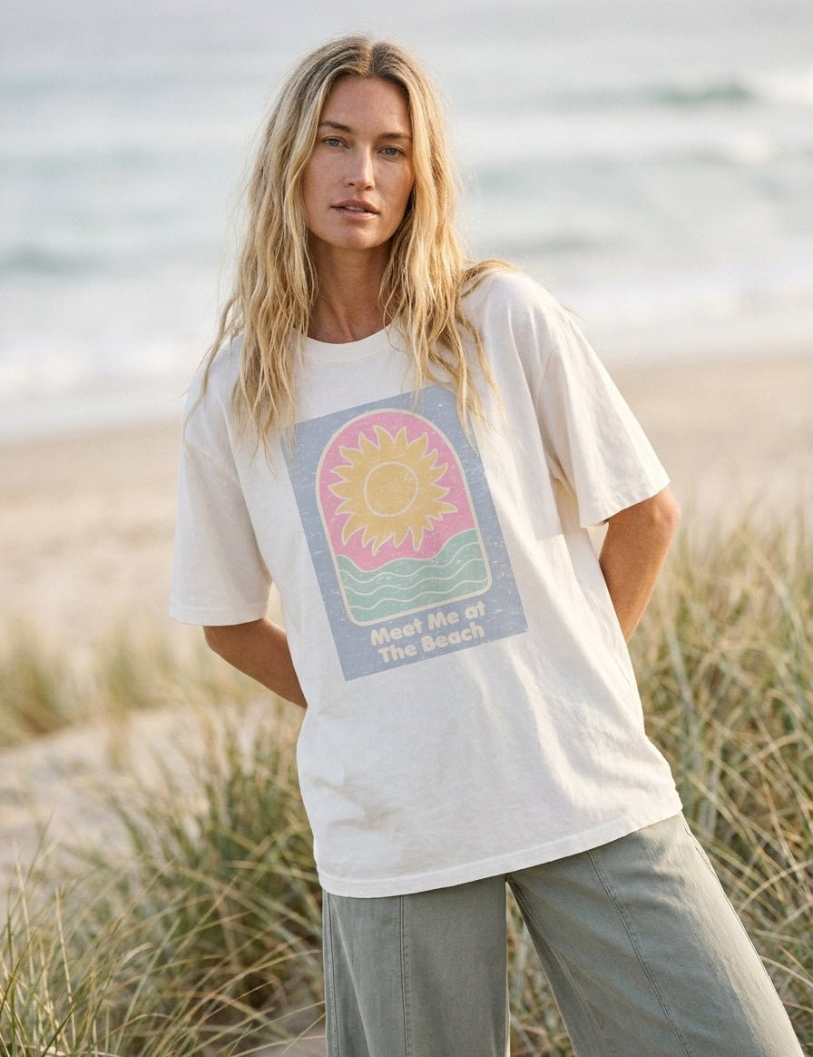 Meet Me At The Beach Graphic Tee - Westly
