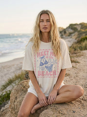 Meet Me At The Beach Postcard Graphic Tee - Westly