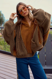 Mendocino Colorblock Zip-Up Sherpa - Westly