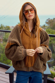 Mendocino Colorblock Zip-Up Sherpa - Westly