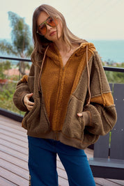 Mendocino Colorblock Zip-Up Sherpa - Westly