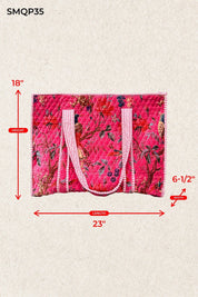 Mercantile Quilted Velvet Tote - Westly