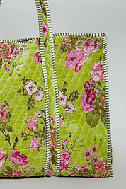Mercantile Quilted Velvet Tote - Westly