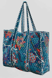 Mercantile Quilted Velvet Tote - Westly