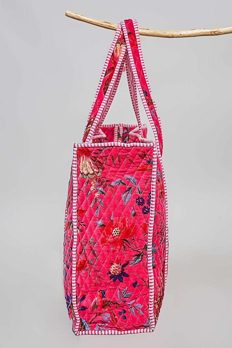 Mercantile Quilted Velvet Tote - Westly