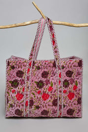 Mercantile Quilted Velvet Tote - Westly