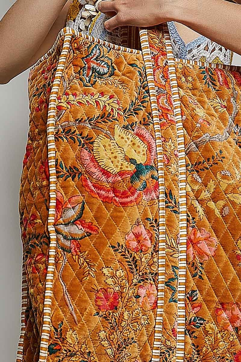Mercantile Quilted Velvet Tote - Westly