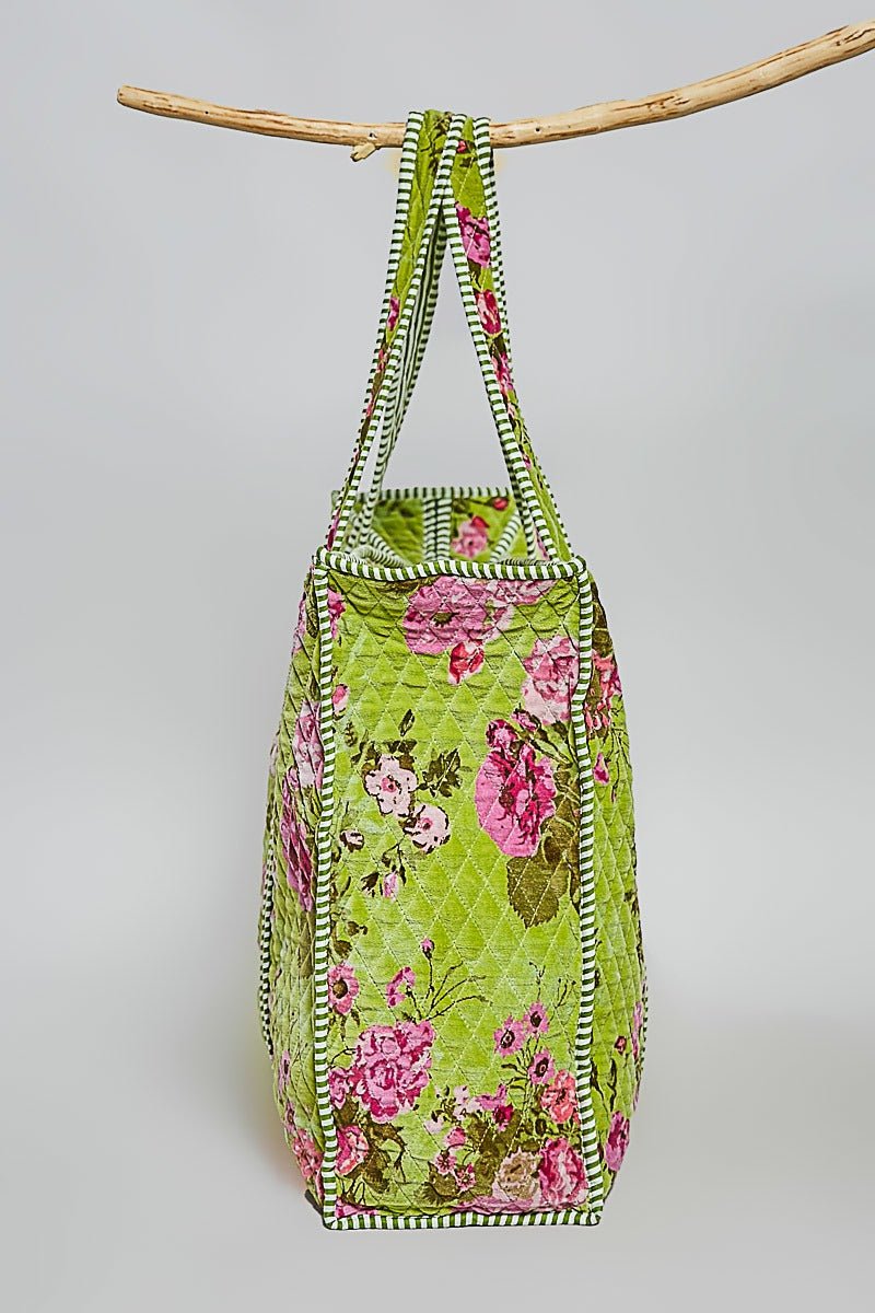 Mercantile Quilted Velvet Tote - Westly