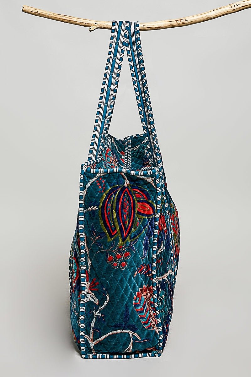 Mercantile Quilted Velvet Tote - Westly