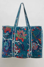 Mercantile Quilted Velvet Tote - Westly