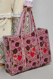 Mercantile Quilted Velvet Tote - Westly