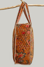 Mercantile Quilted Velvet Tote - Westly