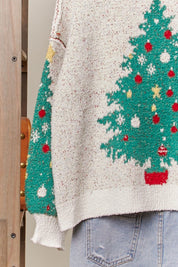 Merry Pine V-Neck Knit Cardigan - Westly