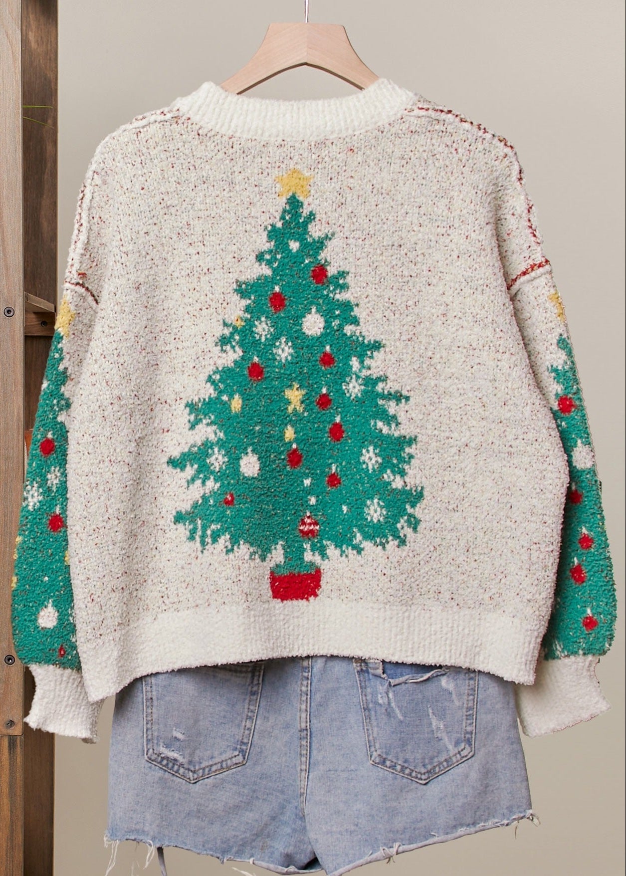 Merry Pine V-Neck Knit Cardigan - Westly