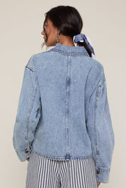 Mesa Collared Denim Top - Westly