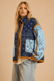 Mesa Verde Patchwork Bandana Quilted Jacket - Westly