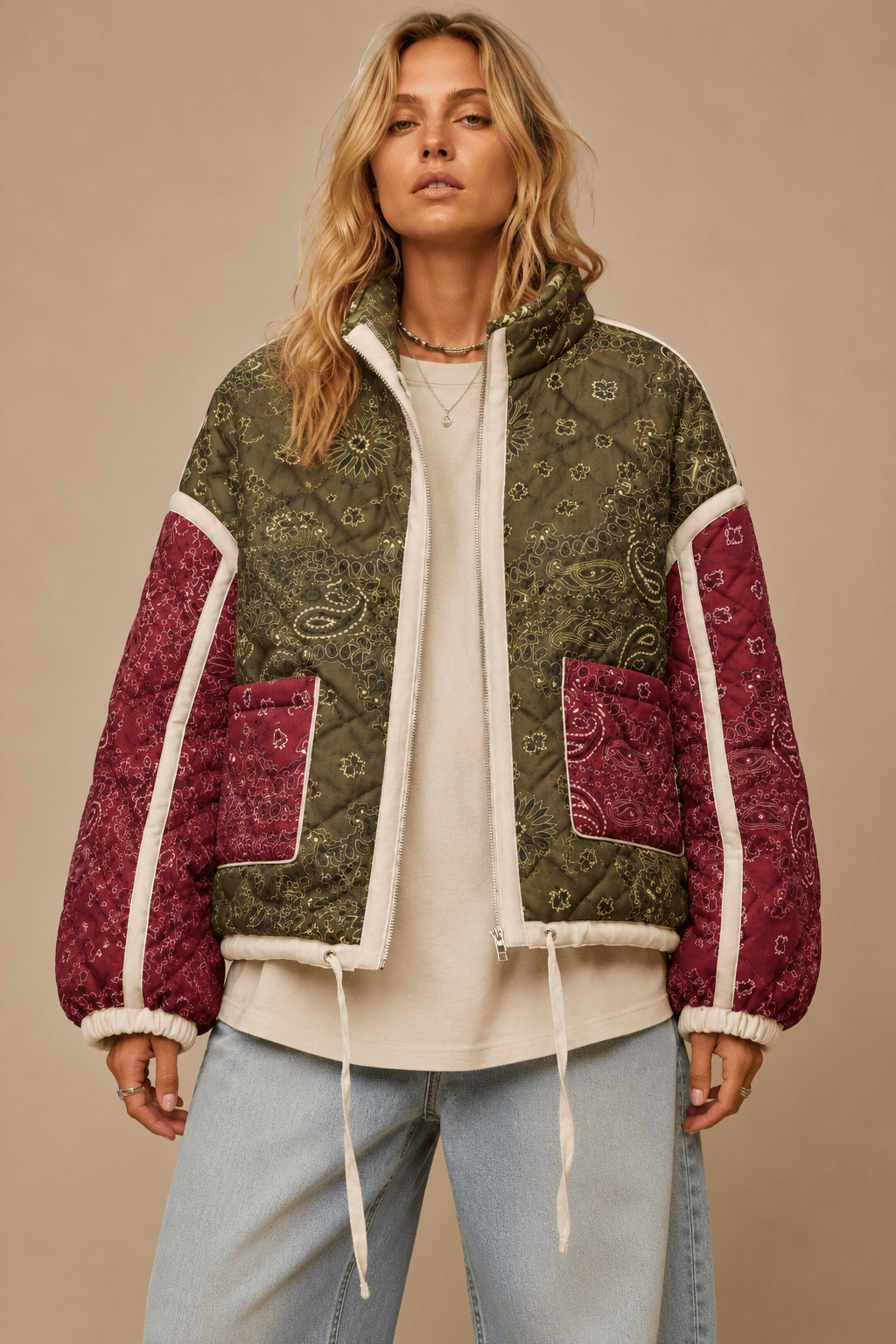 Mesa Verde Patchwork Bandana Quilted Jacket - Westly