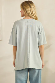 Mia American Flag Mineral Wash Top - Westly