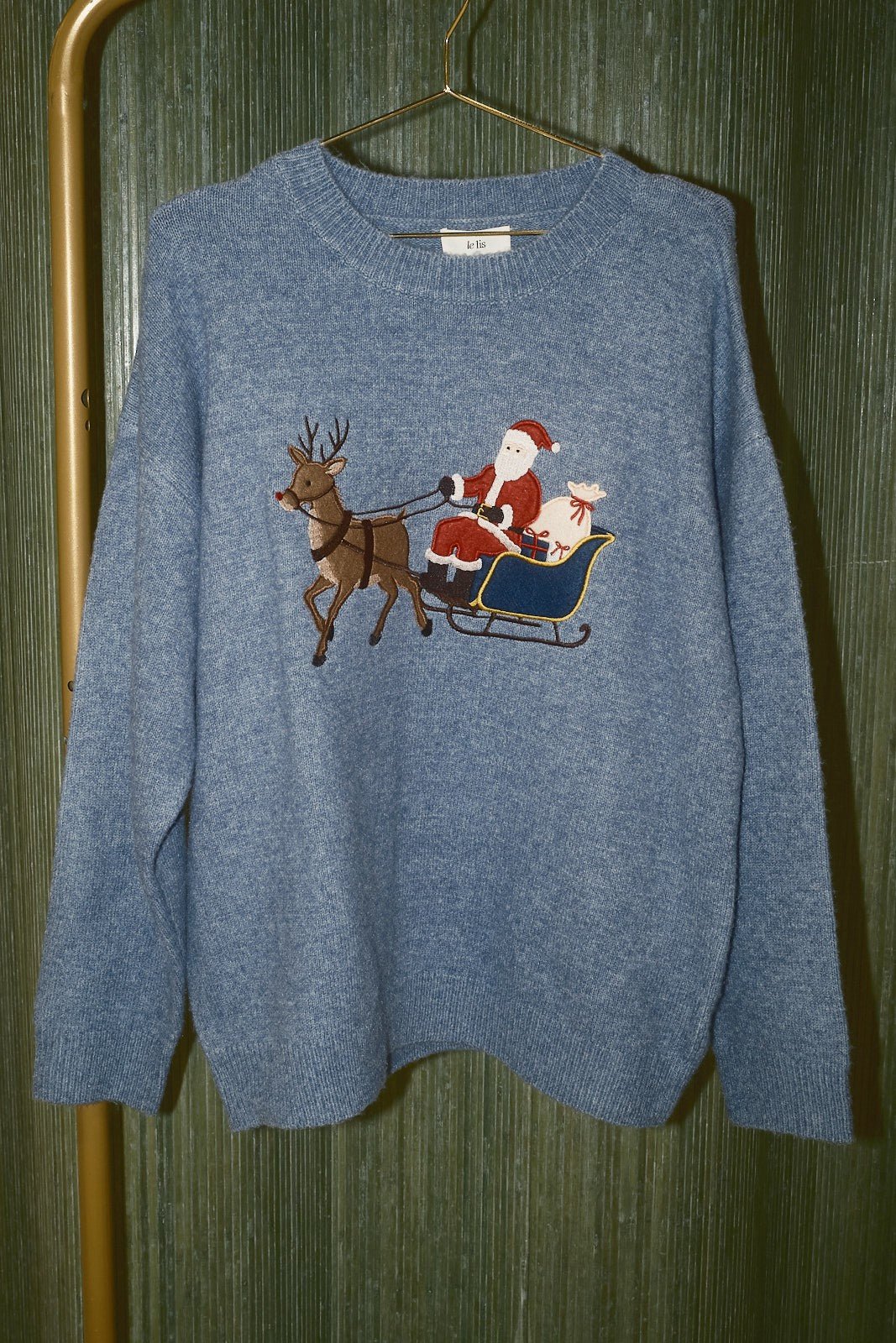 Midnight Delivery Santa Sleigh Knit Sweater - Westly