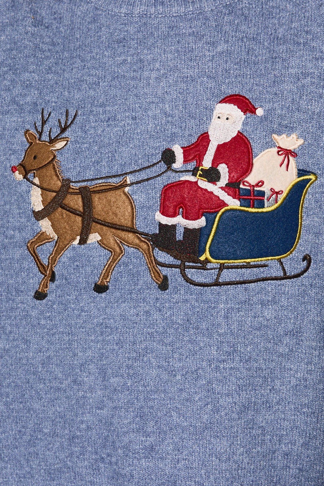 Midnight Delivery Santa Sleigh Knit Sweater - Westly