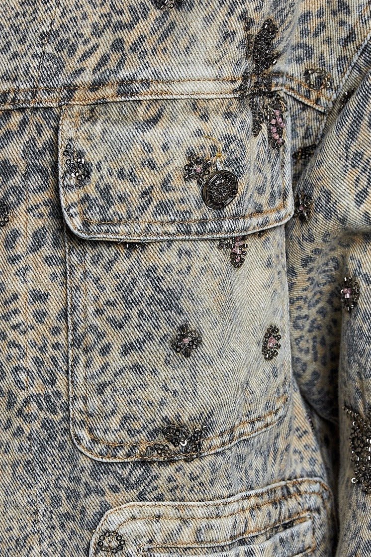 Midnight Rambler Embellished Denim Jacket - Westly