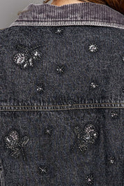 Midnight Rambler Embellished Denim Jacket - Westly