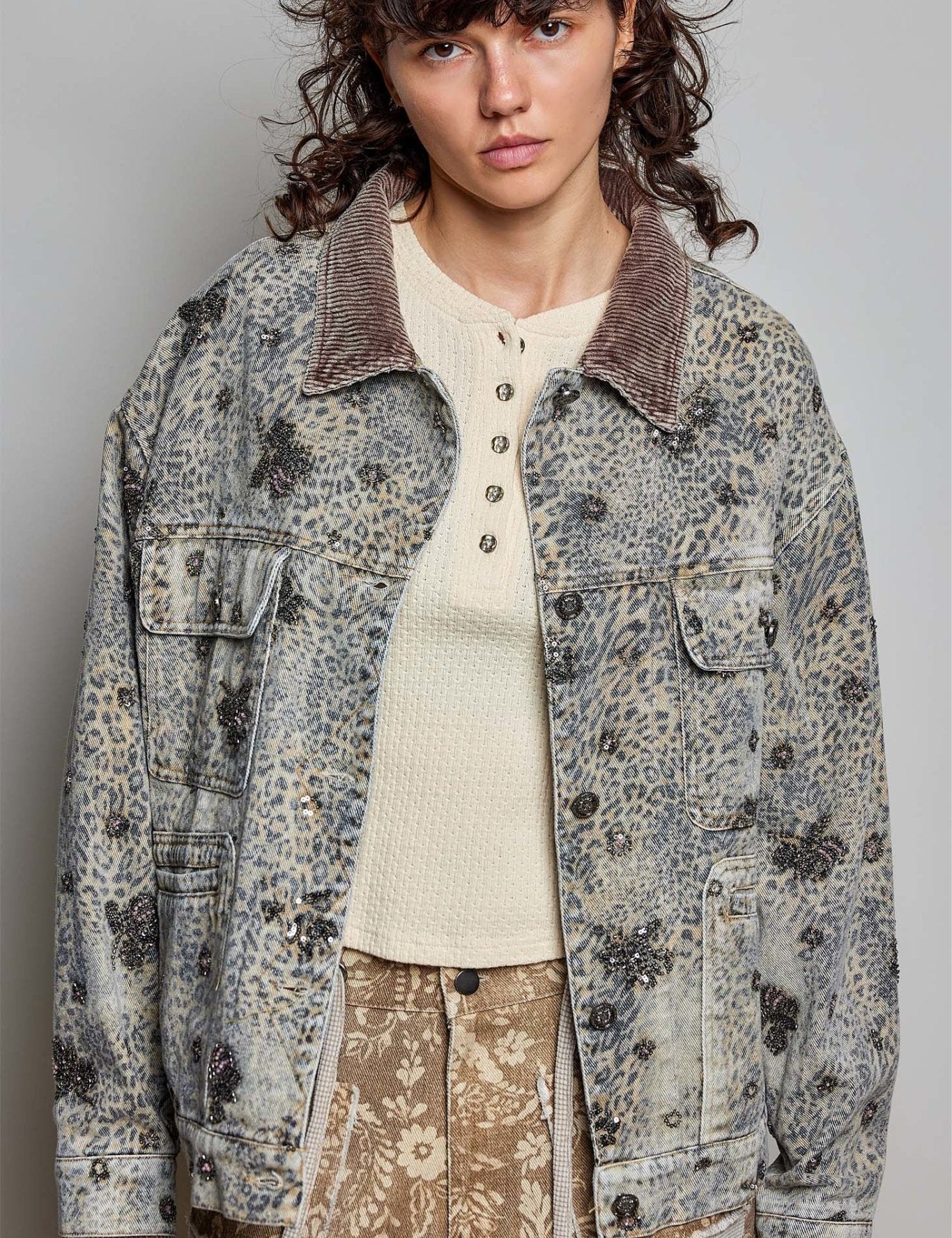 Midnight Rambler Embellished Denim Jacket - Westly