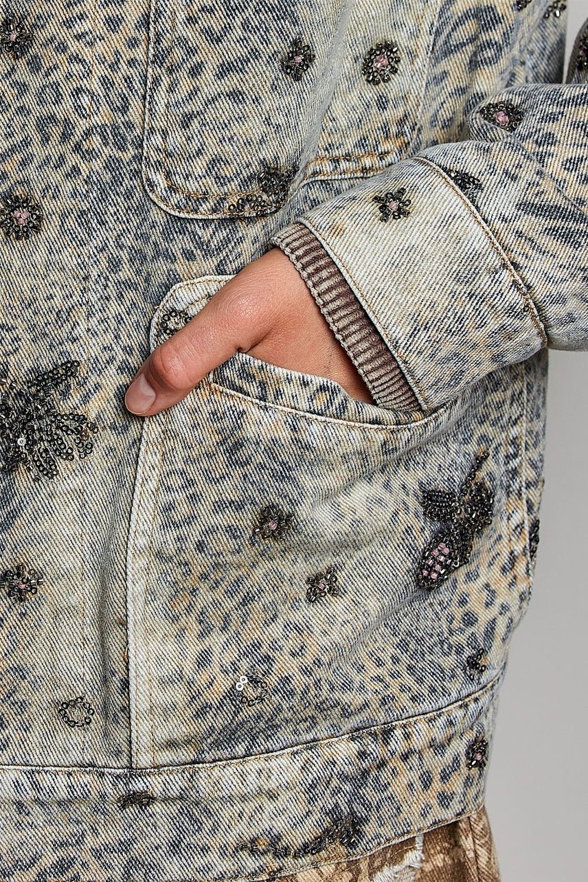 Midnight Rambler Embellished Denim Jacket - Westly