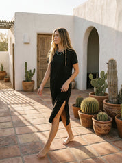 Midnight Tee Super Soft Midi Dress - Westly