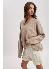 Mila Boat Neck Lightweight Sweater - Westly