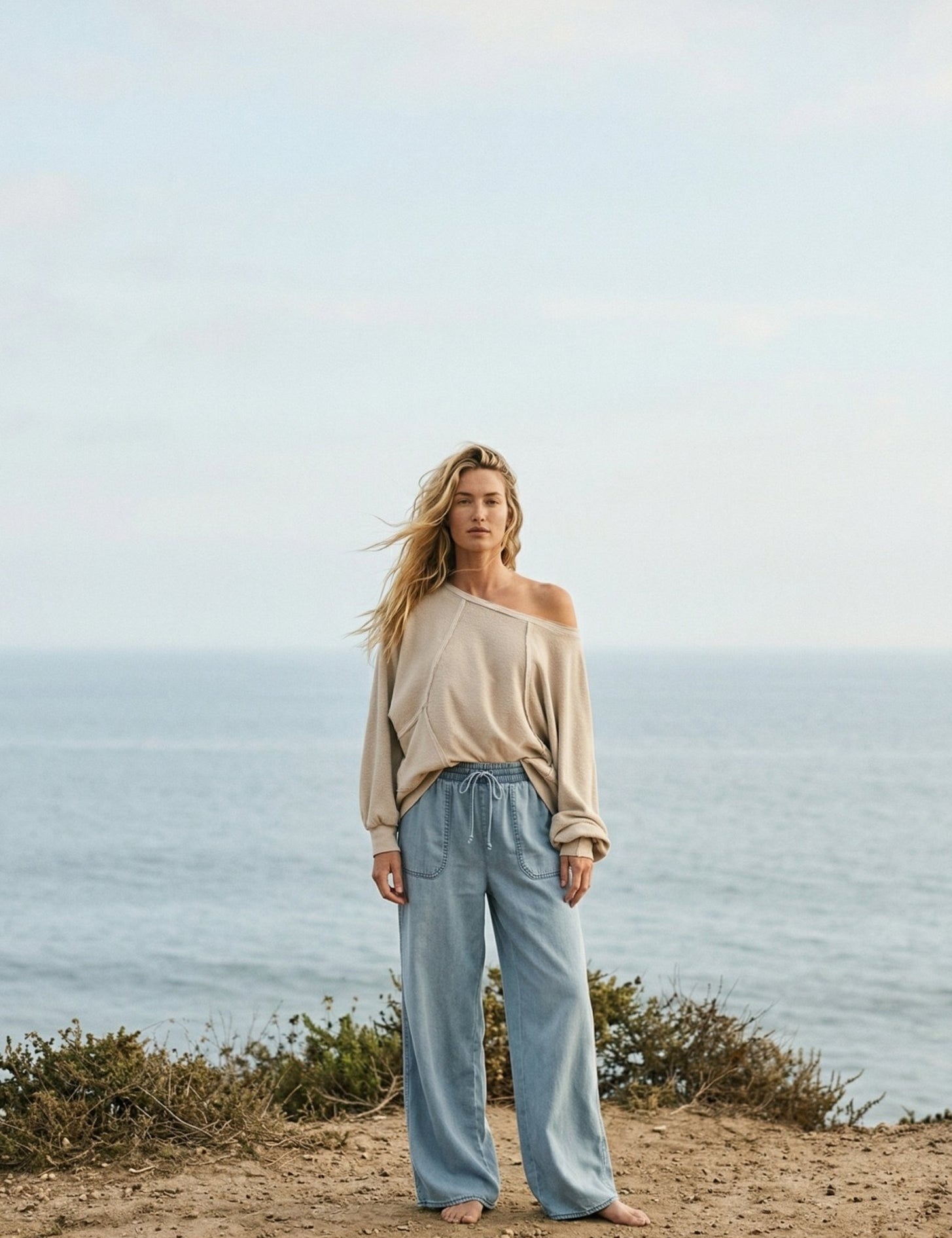 Mira Cloud Wash Tencel Wide - Leg Pants - Westly