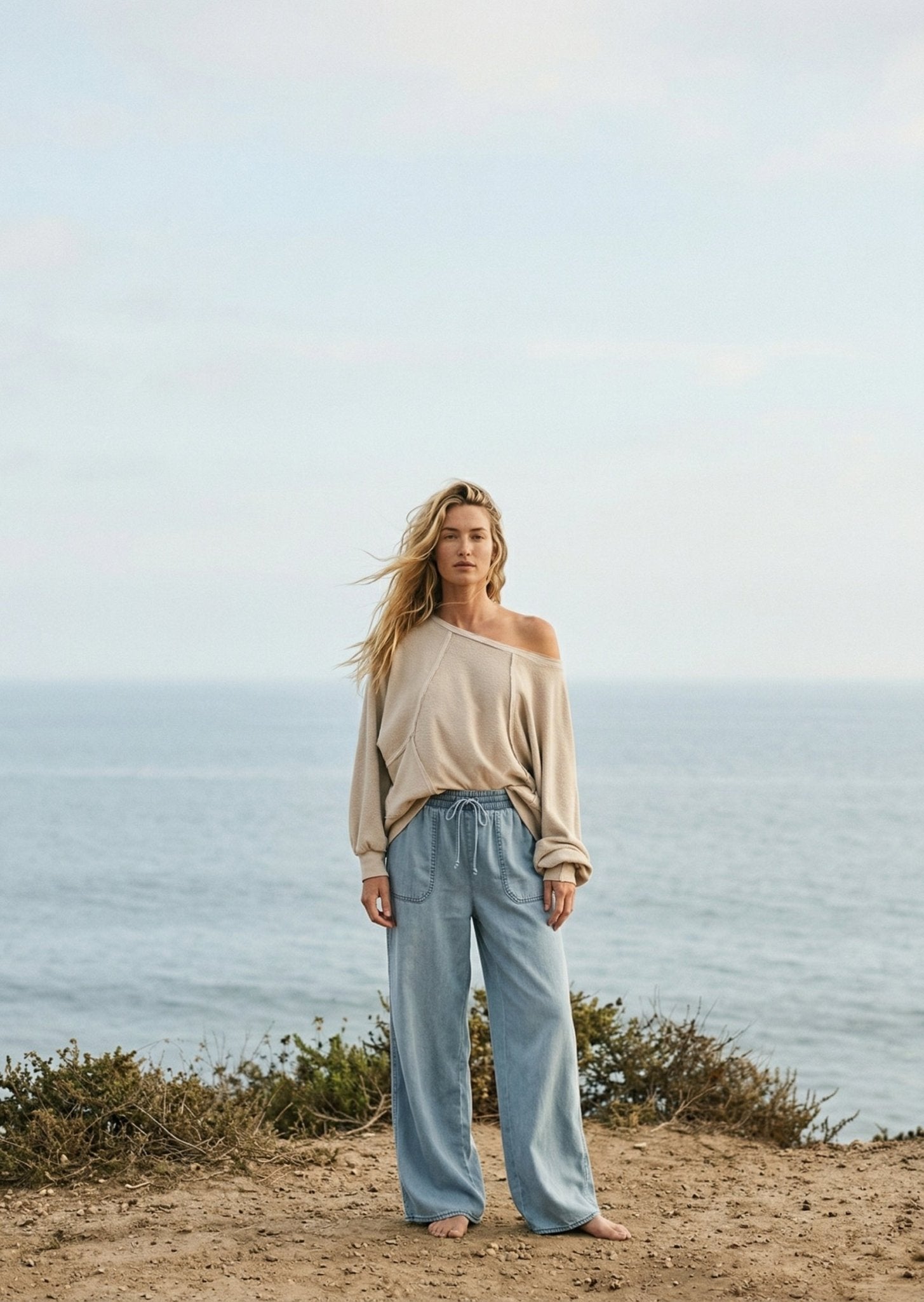 Mira Cloud Wash Tencel Wide - Leg Pants - Westly