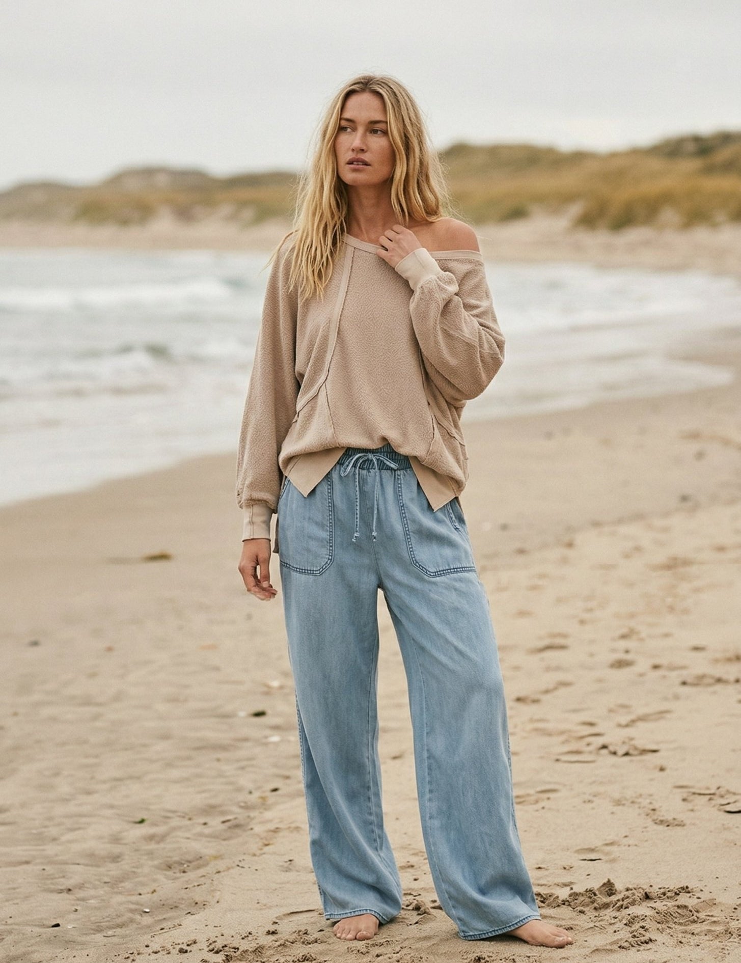 Mira Cloud Wash Tencel Wide - Leg Pants - Westly