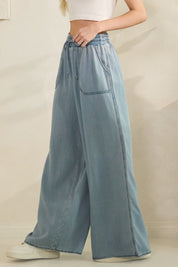 Mira Cloud Wash Tencel Wide - Leg Pants - Westly
