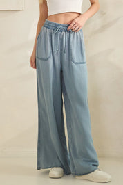 Mira Cloud Wash Tencel Wide - Leg Pants - Westly