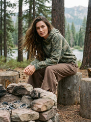 Mirabelle Camo Oversized French Cotton Terry Hoodie - Westly